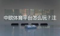 中欧体育平台怎么玩？注册入门、充值玩法与安全性全面评测