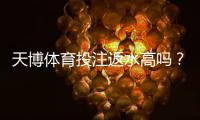 天博体育投注返水高吗？真实返水率、计算规则与优惠对比详解
