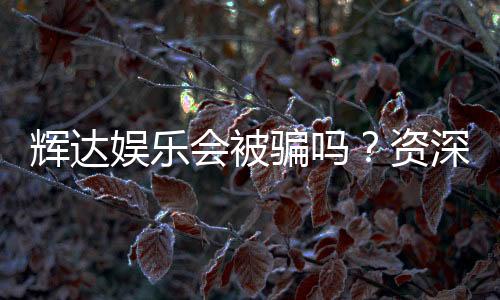 辉达娱乐会被骗吗?资深玩家揭秘防骗技巧与平台真相