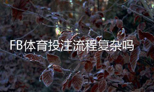 FB体育投注流程复杂吗?新手必看:注册、充值与投注全流程详解